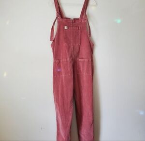 Lucy & Yak Pink Corduroy Overalls/Dungarees